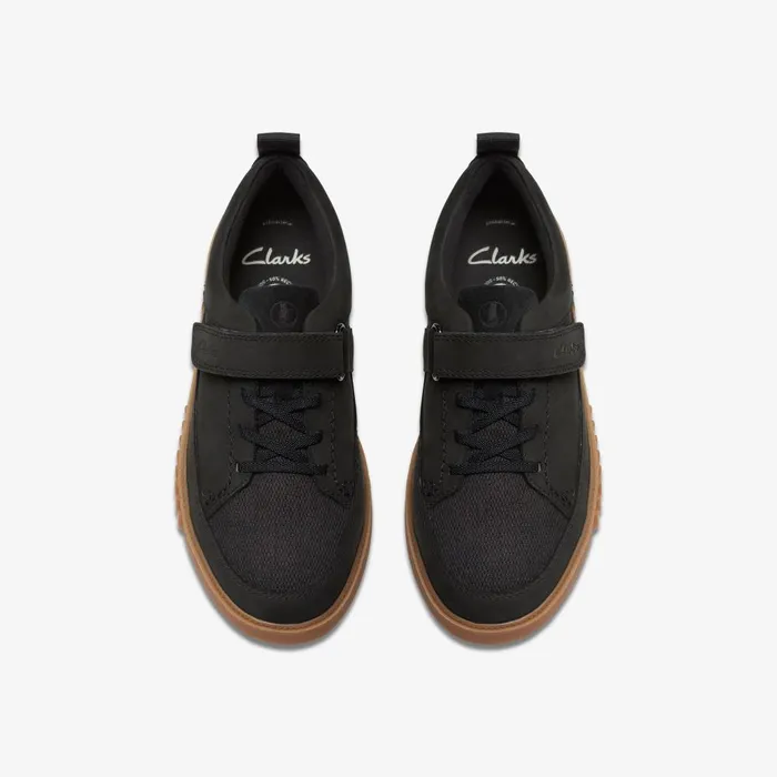Somerset Tor Kid Black Kids Clarks Sneakers