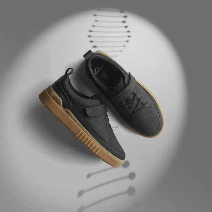 Somerset Tor Kid Black Kids Clarks Sneakers