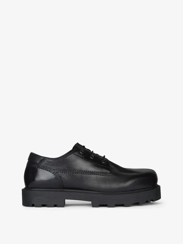 Storm Derbies In Leather Black Men Givenchy Boots and Loafers
