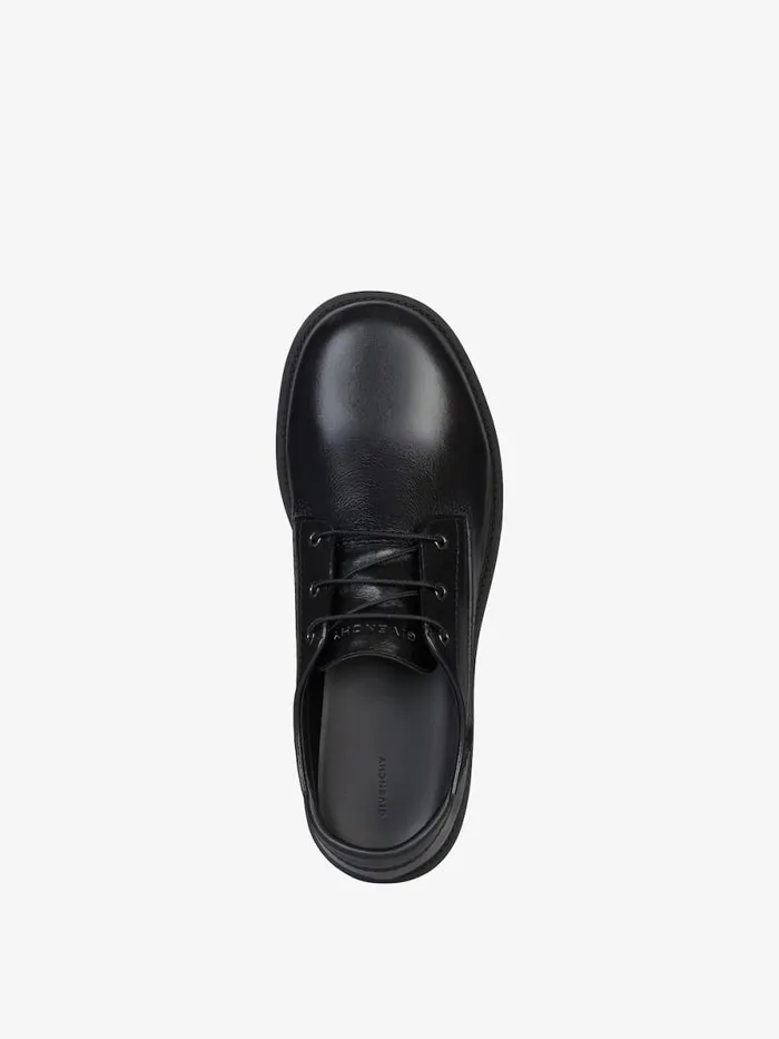 Storm Derbies In Leather Black Men Givenchy Boots and Loafers