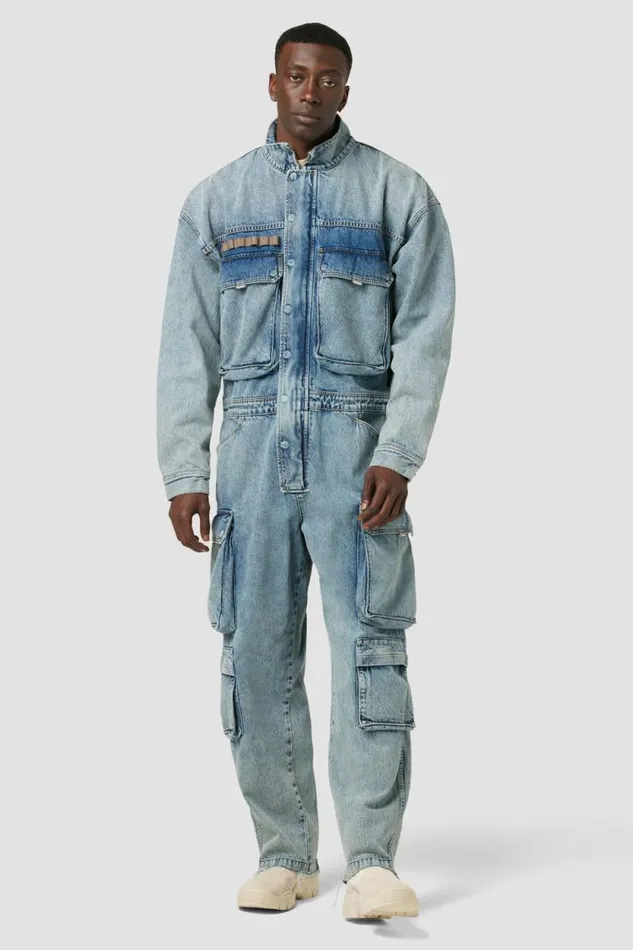 Straight Leg Men Hudson Jeans Hudson X Zoe Costello Brigade Work Jumpsuit Infamous