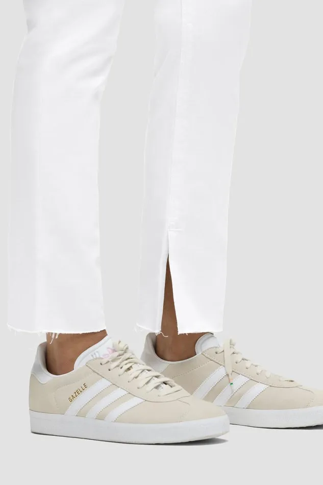 Straight Women Hudson Jeans Nico MidRise Straight Ankle W Slit Hem Spring White Straight Women Hudson Jeans Nico MidRise Straight Ankle W Slit Hem Spring White