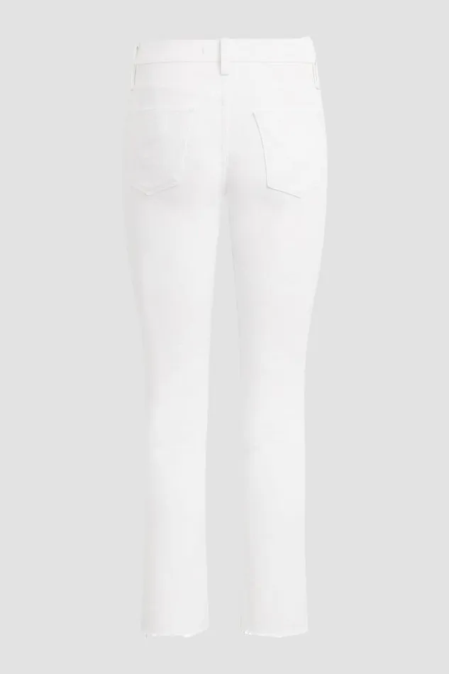 Straight Women Hudson Jeans Nico MidRise Straight Ankle W Slit Hem Spring White Straight Women Hudson Jeans Nico MidRise Straight Ankle W Slit Hem Spring White