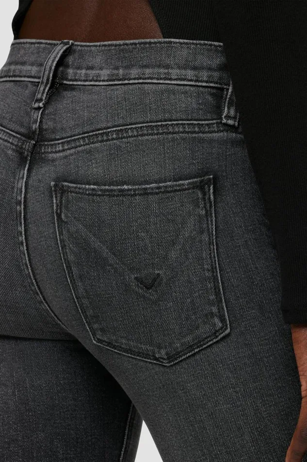 Straight Women Hudson Jeans Nico MidRise Straight Jean W Slit Hem Black Star Straight Women Hudson Jeans Nico MidRise Straight Jean W Slit Hem Black Star