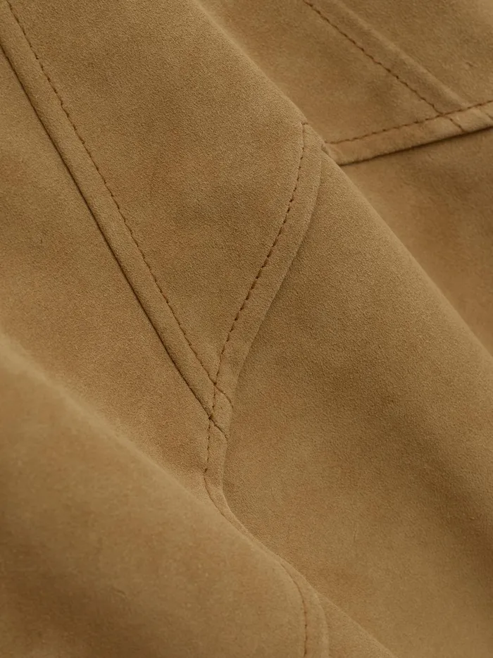 SUEDE RHUDE CREST HOODIE Men Rhude Outerwear