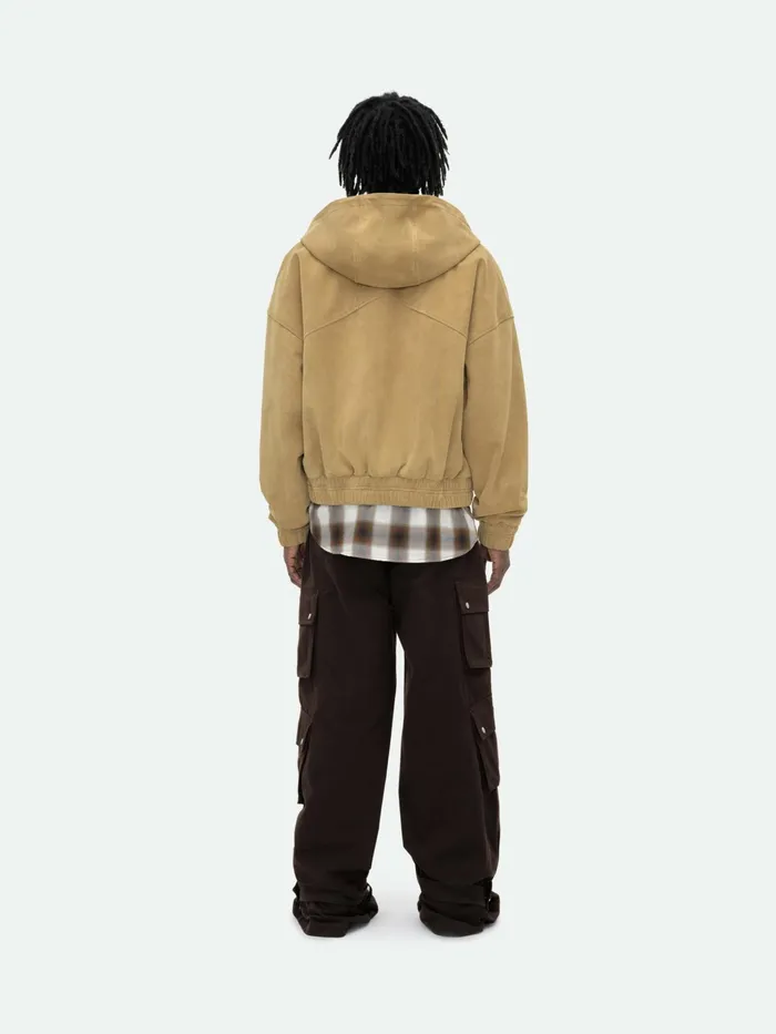 SUEDE RHUDE CREST HOODIE Men Rhude Outerwear