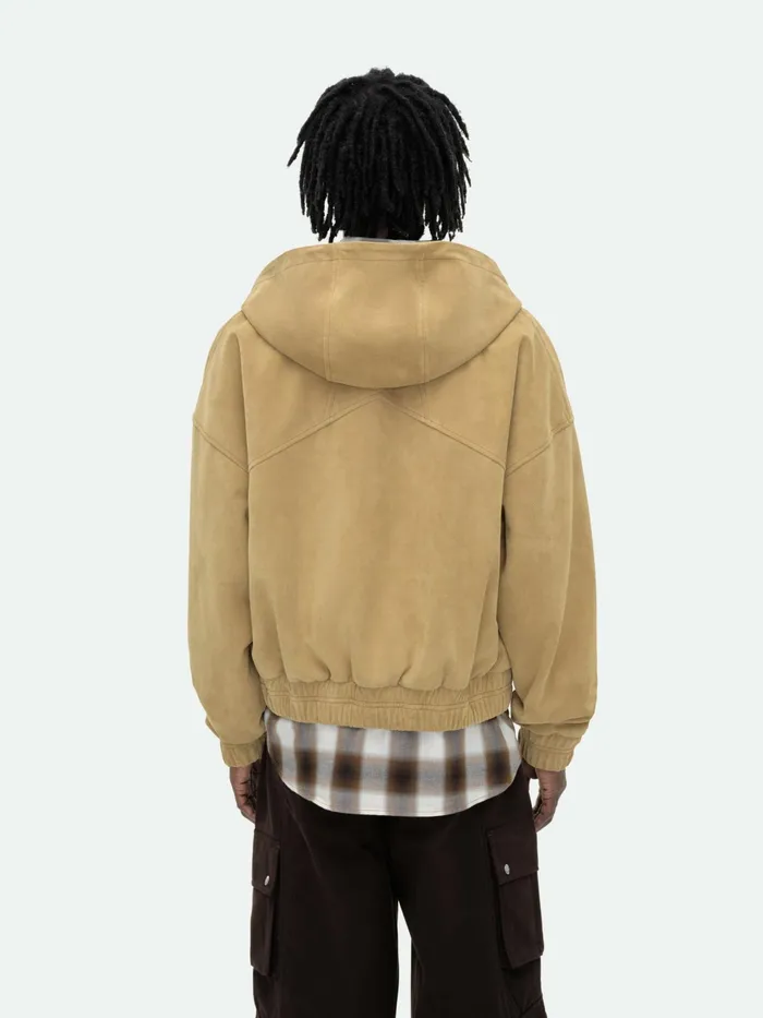 SUEDE RHUDE CREST HOODIE Men Rhude Outerwear