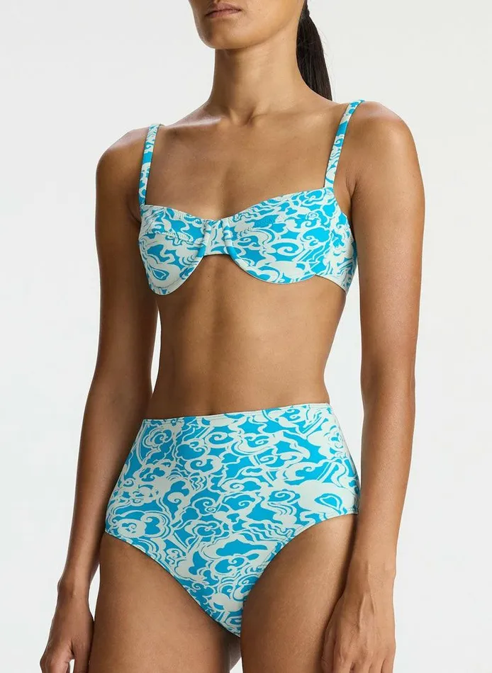 Suits Women ALC Dylan Bikini Top Sconeblue