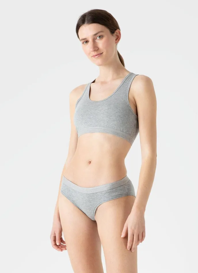 SUNSPEL Bralettes and Crop Tops Crop Top Grey Melange 8211 Women