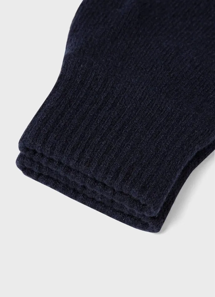 SUNSPEL Hats Scarves Gloves Cashmere Knitted Glove Navy 8211 MenWomen
