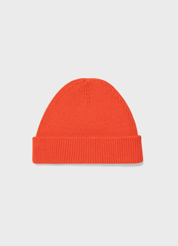 SUNSPEL Hats Scarves Gloves X Nigel Cabourn Beanie Hat Orange 8211 MenWomen