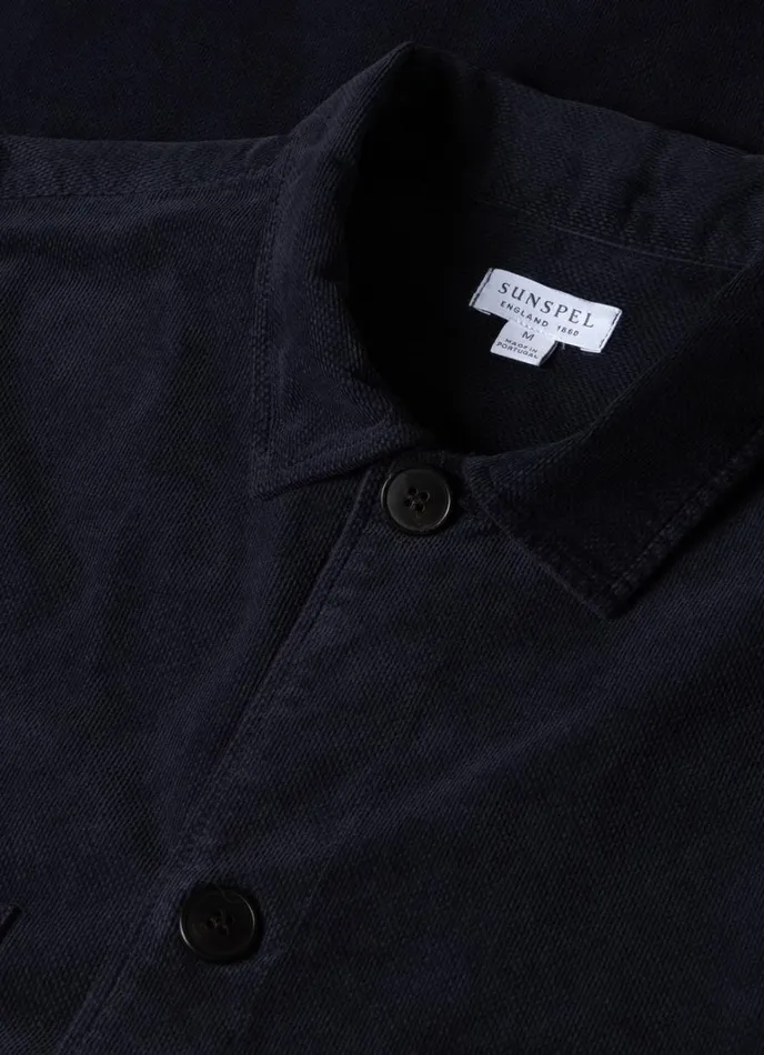 SUNSPEL Jackets and Coats Cellular Cord Overshirt Navy 8211 Men