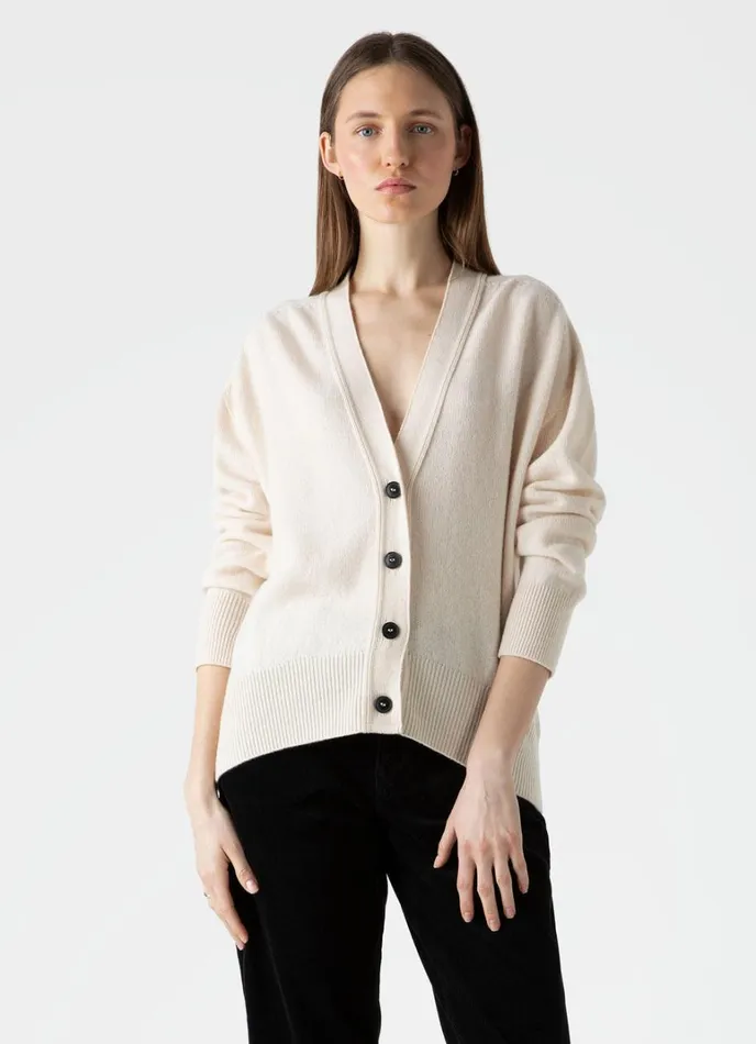 SUNSPEL Knitwear Lambswool Cardigan Ecru 8211 Women
