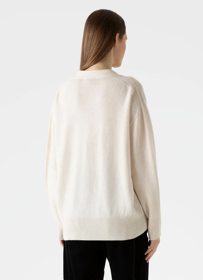 SUNSPEL Knitwear Lambswool Cardigan Ecru 8211 Women