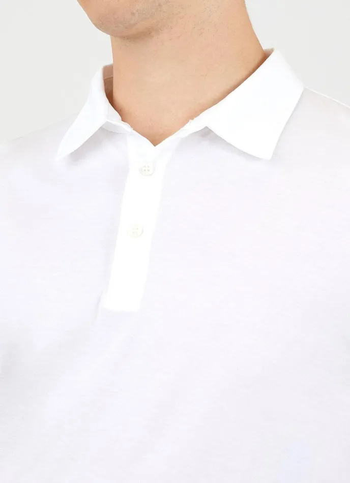 SUNSPEL Polo Shirts Jersey Classic Polo Shirt White 8211 Men