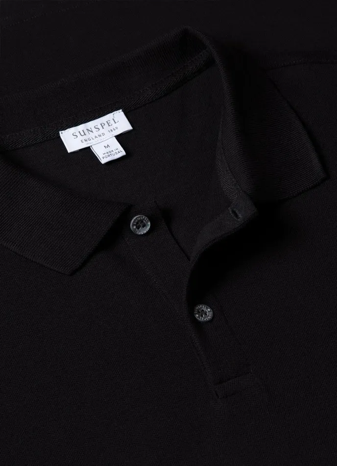 SUNSPEL Polo Shirts Piqu Polo Shirt Black 8211 Men