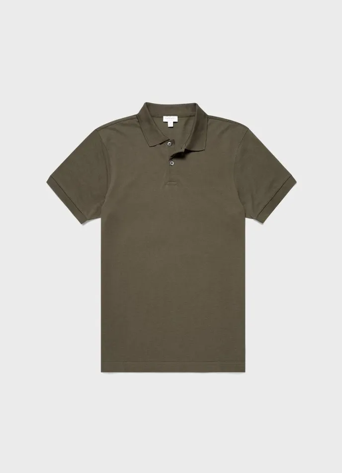 SUNSPEL Polo Shirts Piqu Polo Shirt Khaki 8211 Men