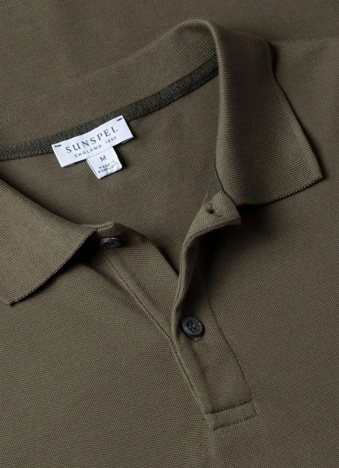 SUNSPEL Polo Shirts Piqu Polo Shirt Khaki 8211 Men