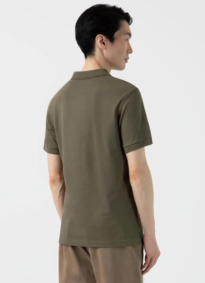 SUNSPEL Polo Shirts Piqu Polo Shirt Khaki 8211 Men