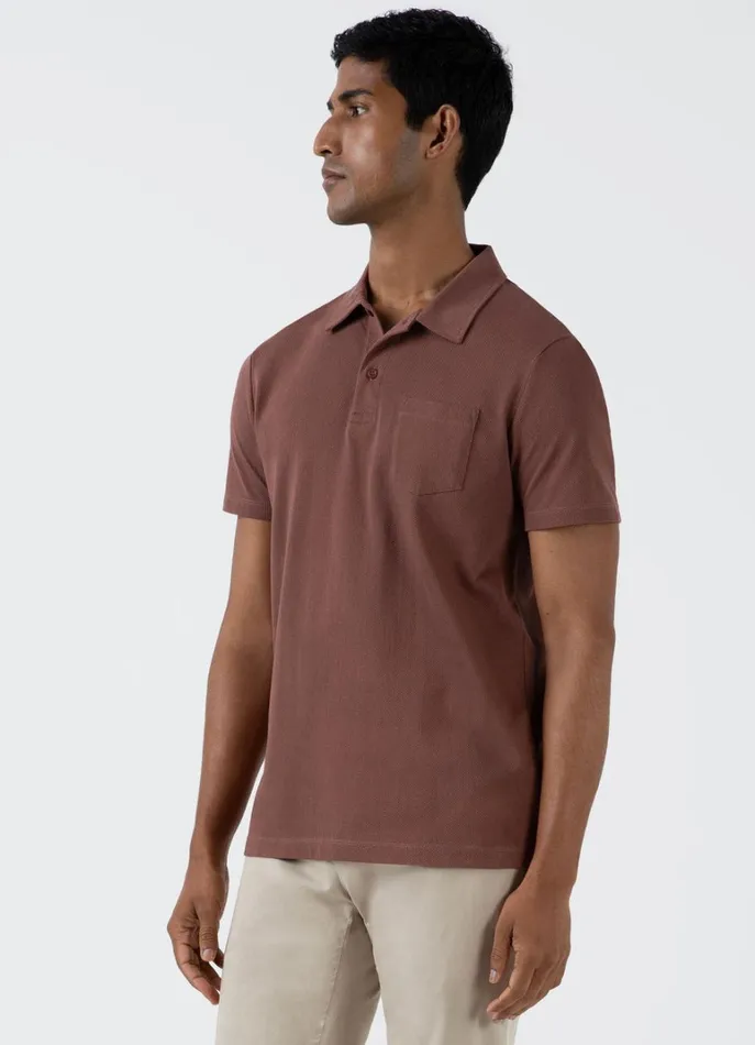 SUNSPEL Polo Shirts Riviera Polo Shirt Brown 8211 Men