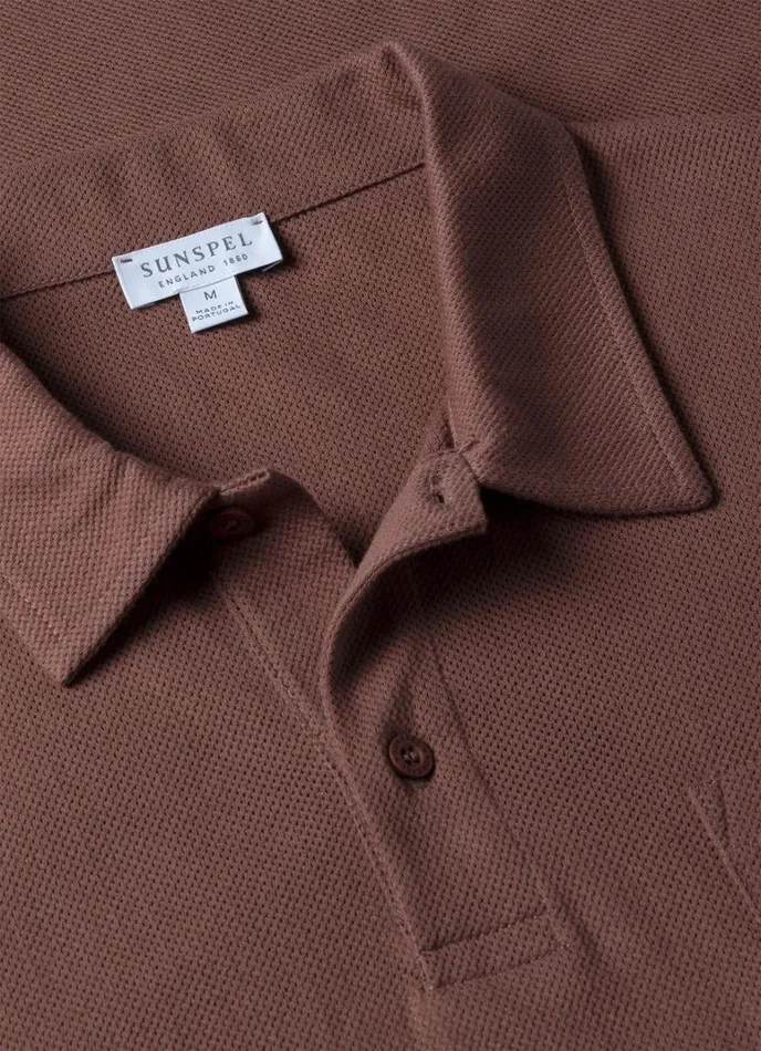 SUNSPEL Polo Shirts Riviera Polo Shirt Brown 8211 Men