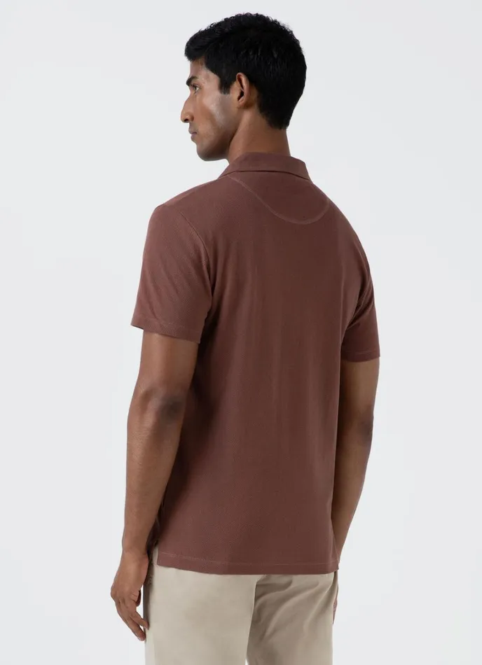SUNSPEL Polo Shirts Riviera Polo Shirt Brown 8211 Men
