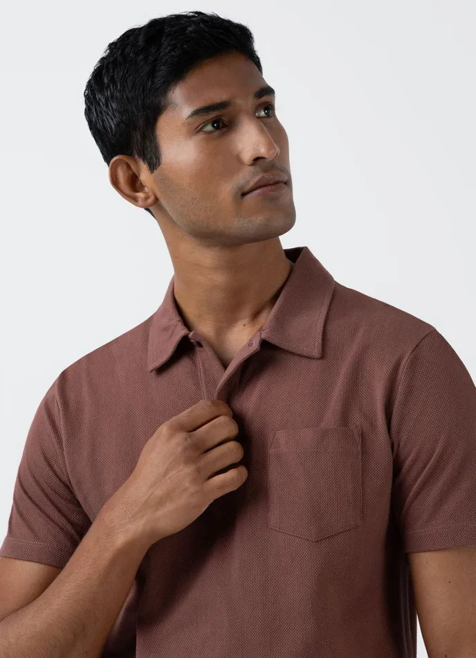 SUNSPEL Polo Shirts Riviera Polo Shirt Brown 8211 Men