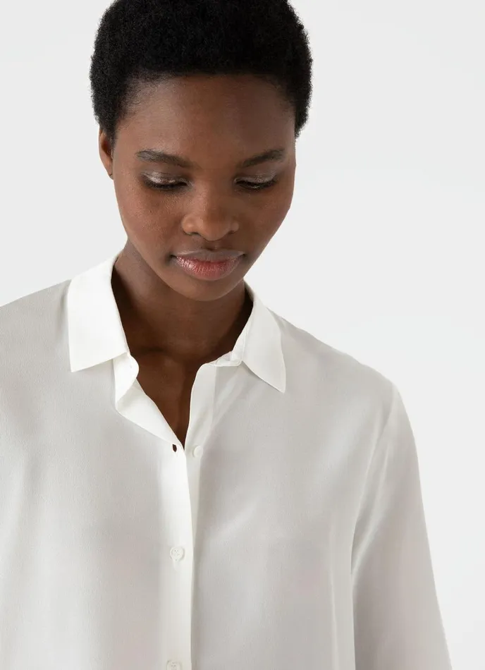SUNSPEL Shirts and Blouses Silk Shirt Ecru 8211 Women