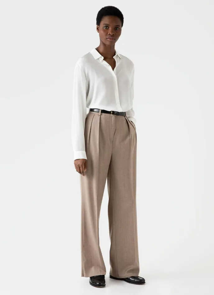 SUNSPEL Shirts and Blouses Silk Shirt Ecru 8211 Women