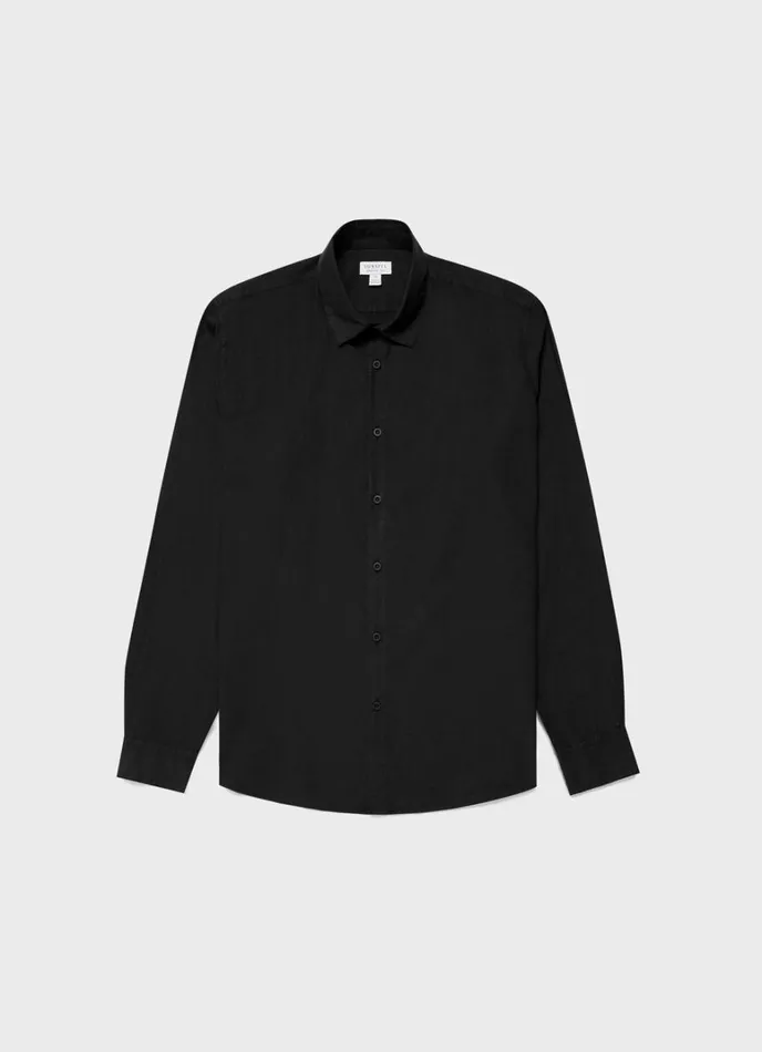 SUNSPEL Shirts Lightweight Poplin Shirt Black 8211 Men