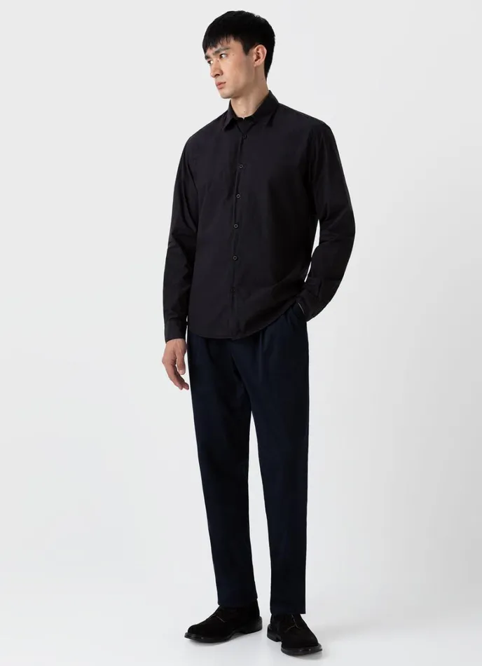 SUNSPEL Shirts Lightweight Poplin Shirt Black 8211 Men
