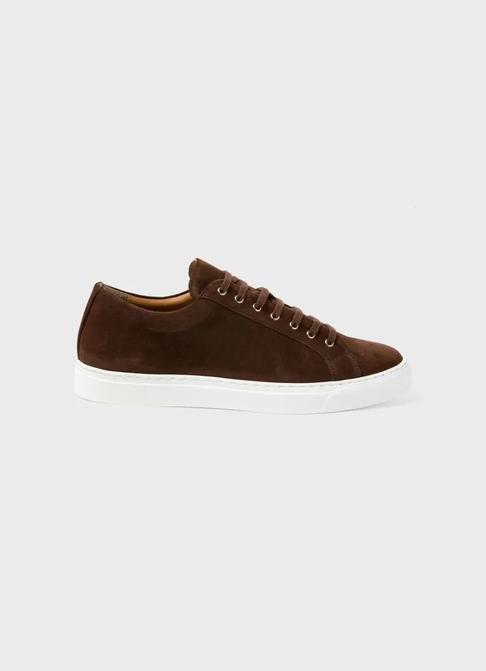 SUNSPEL Shoes Suede Tennis Shoe Dark Walnut 8211 Men