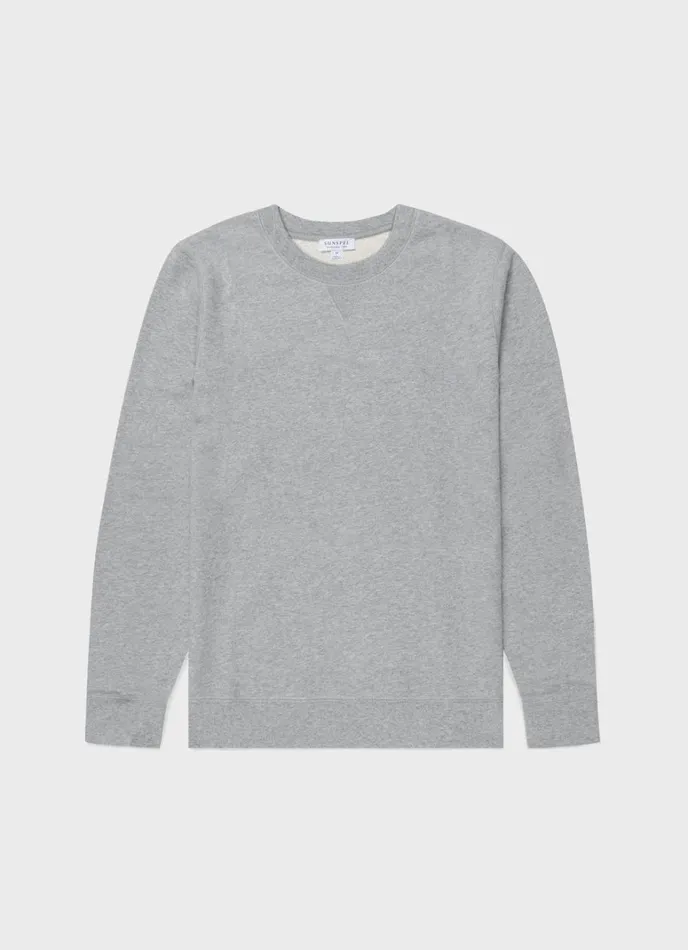 SUNSPEL Sweatshirts and Sweatpants Loopback Sweatshirt Grey Melange 8211 Men
