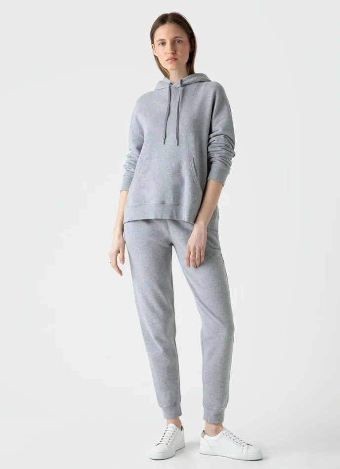 SUNSPEL Sweatshirts and Sweatpants Relaxed Loopback Sweatpants Grey Melange 8211 Women
