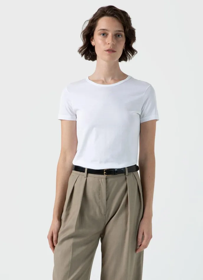 SUNSPEL Tshirts and Tops Classic Tshirt White 8211 Women