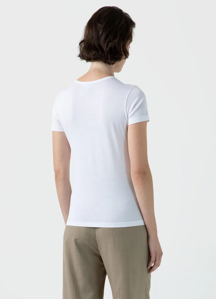 SUNSPEL Tshirts and Tops Classic Tshirt White 8211 Women
