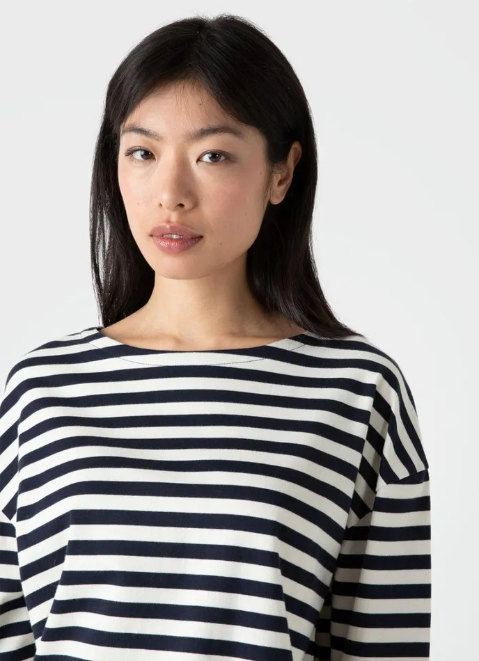 SUNSPEL Tshirts and Tops Long Sleeve Boatneck Tshirt 8211 Women