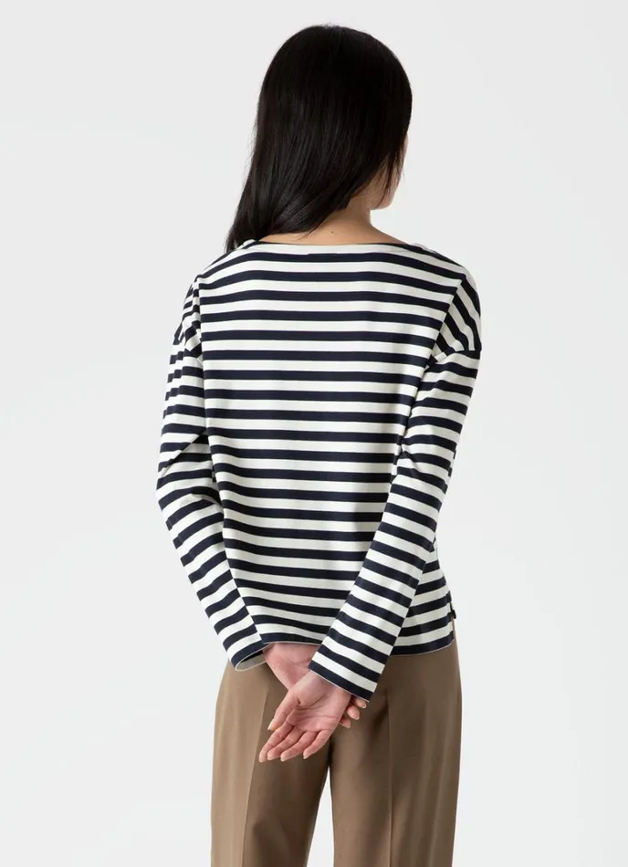SUNSPEL Tshirts and Tops Long Sleeve Boatneck Tshirt 8211 Women