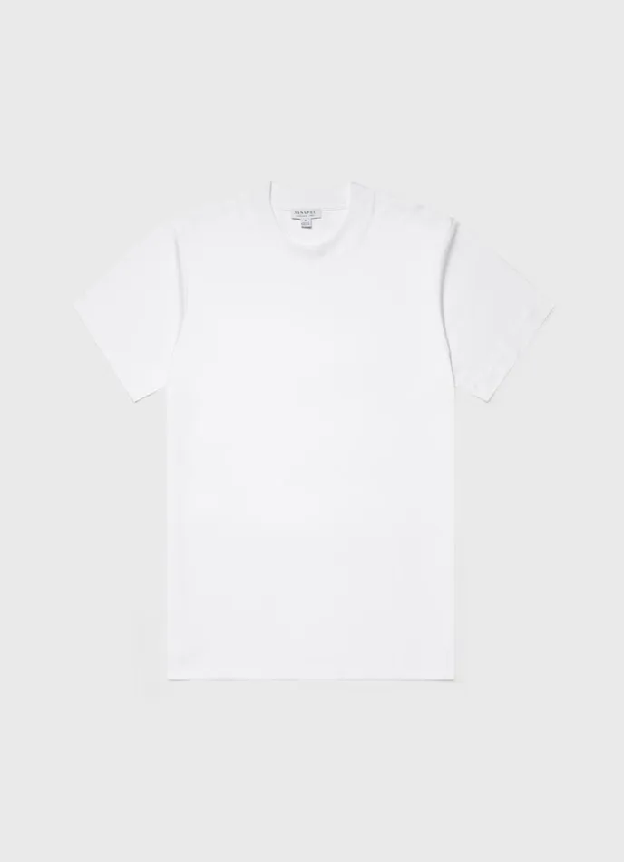 SUNSPEL Tshirts Relaxed Fit Heavyweight Tshirt White 8211 Men