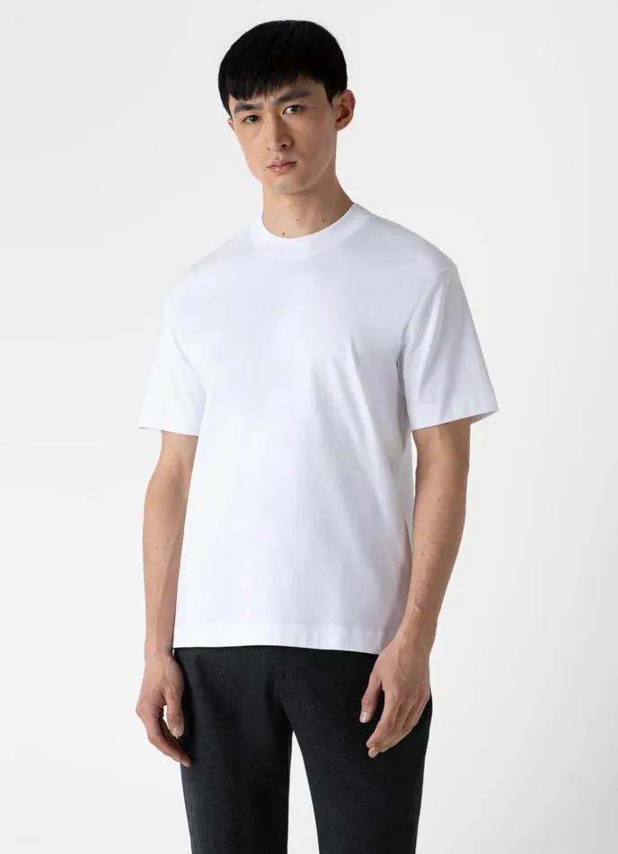 SUNSPEL Tshirts Relaxed Fit Heavyweight Tshirt White 8211 Men
