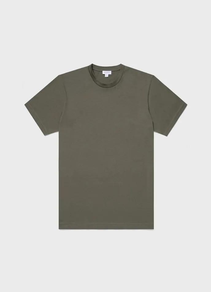 SUNSPEL Tshirts Riviera Midweight Tshirt Khaki 8211 Men