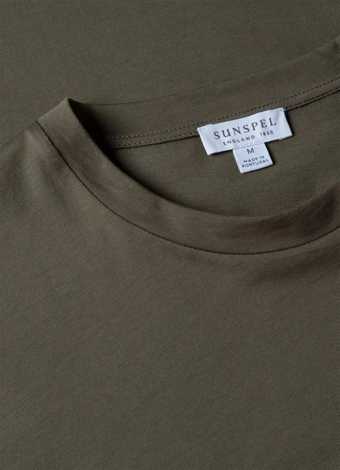 SUNSPEL Tshirts Riviera Midweight Tshirt Khaki 8211 Men