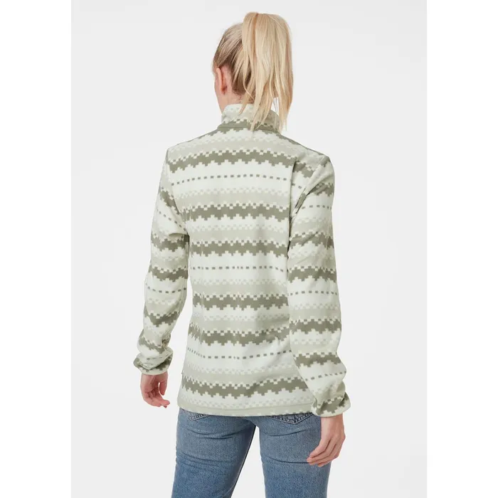 Sweaters Hoodies and Long Sleeve Shirts Women Helly Hansen W KULPEN PRINTED FLEECE 047 Snow Norweg