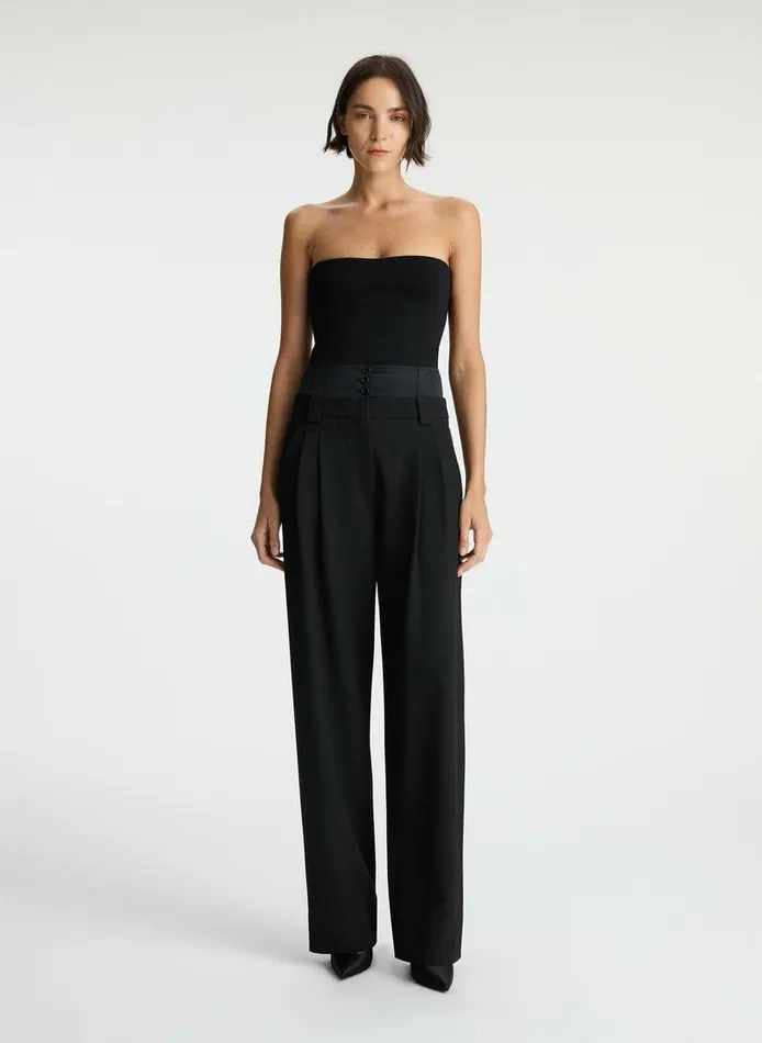 Sweaters Women ALC Dean Strapless Compact Knit Top Black Sweaters Women ALC Dean Strapless Compact Knit Top Black