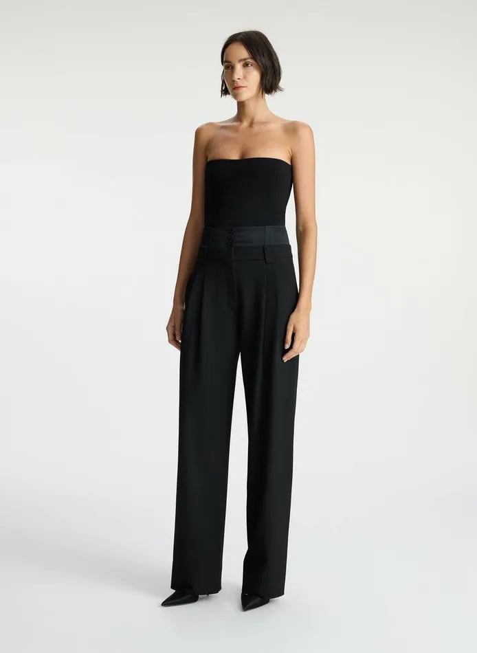 Sweaters Women ALC Dean Strapless Compact Knit Top Black Sweaters Women ALC Dean Strapless Compact Knit Top Black