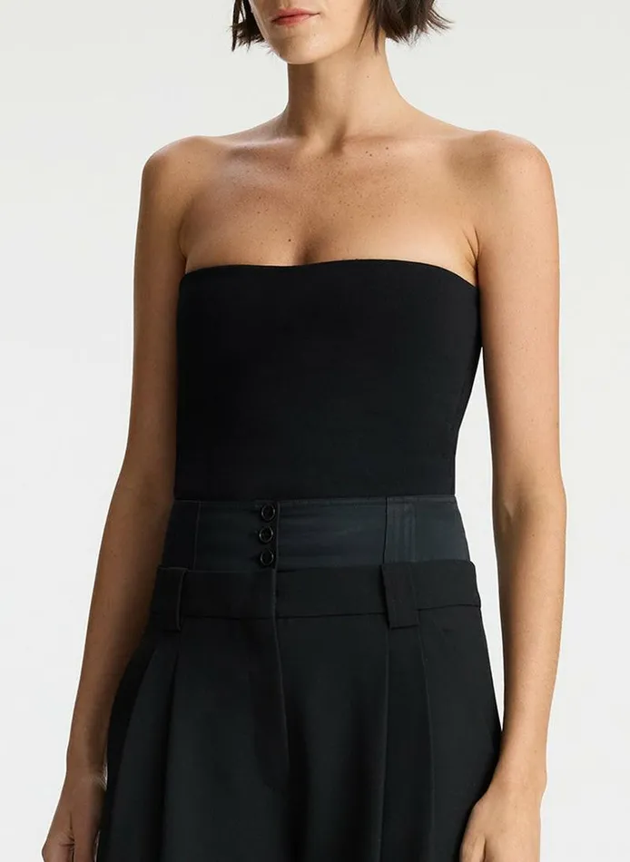Sweaters Women ALC Dean Strapless Compact Knit Top Black Sweaters Women ALC Dean Strapless Compact Knit Top Black