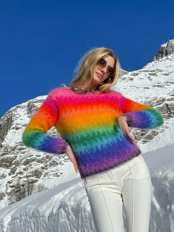 Sweaters Women Rose Carmine SWEATER TIEandDYE CRAZY
