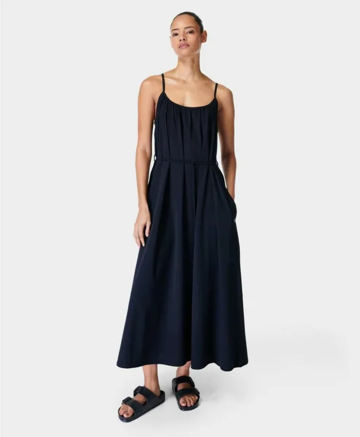 Sweaty Betty Explorer Strappy Summer Dress Black Clothing