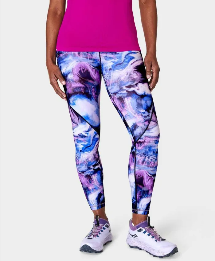 Sweaty Betty Power Pro 78 Workout Leggings Blue Virtual Landscape Print Clothing 78 Length Sweaty Betty Power Pro 78 Workout Leggings Blue Virtual Landscape Print Clothing 78 Length
