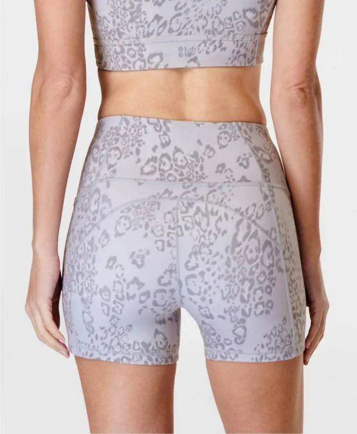 Sweaty Betty Super Soft 4034 Biker Shorts Grey Smokey Leopard Print Clothing Shorts Skirts Sweaty Betty Super Soft 4034 Biker Shorts Grey Smokey Leopard Print Clothing Shorts Skirts